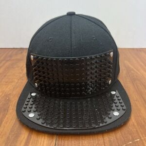 Elope Black Snapback Hat Building Brick Panel Flat Bill Cap Adult Janet Jackson